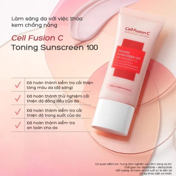 Kem Chống Nắng Cell Fusion C Nâng Tông…