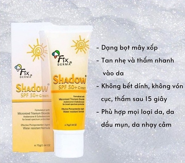 Kem chống nắng Fixderma Shadow SPF 50+ Cream…