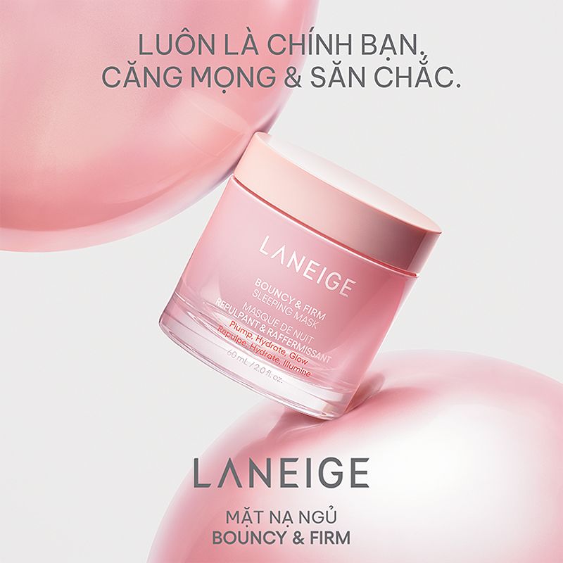 Mặt Nạ Ngủ Bouncy & Firm Laneige: Chống lão hóa và làm săn chắc da - 521671864